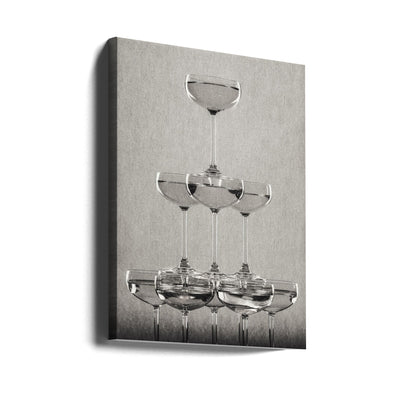 Champagne tower_9 - Stretched Canvas, Poster or Fine Art Print I Heart Wall Art