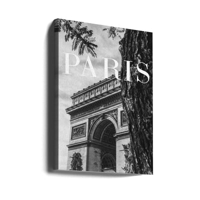 Paris Text 7 - Stretched Canvas, Poster or Fine Art Print I Heart Wall Art