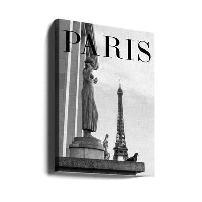 Paris Text 5 - Stretched Canvas, Poster or Fine Art Print I Heart Wall Art