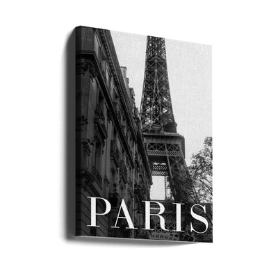 Paris Text 1 - Stretched Canvas, Poster or Fine Art Print I Heart Wall Art