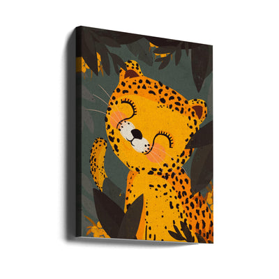 Little Leo - Stretched Canvas, Poster or Fine Art Print I Heart Wall Art