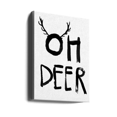 Oh Deer - Stretched Canvas, Poster or Fine Art Print I Heart Wall Art