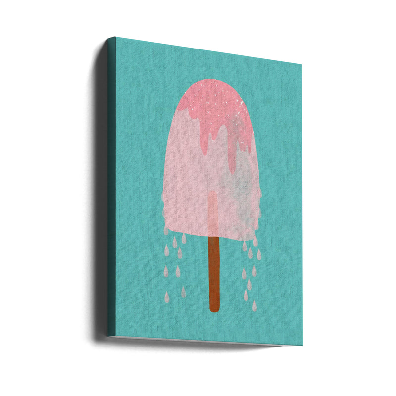 Yummy Ice Cream - Stretched Canvas, Poster or Fine Art Print I Heart Wall Art