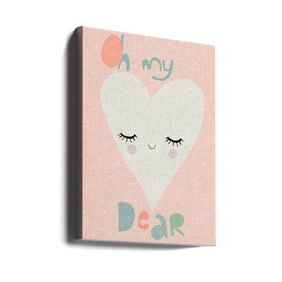 Oh My Dear - Stretched Canvas, Poster or Fine Art Print I Heart Wall Art