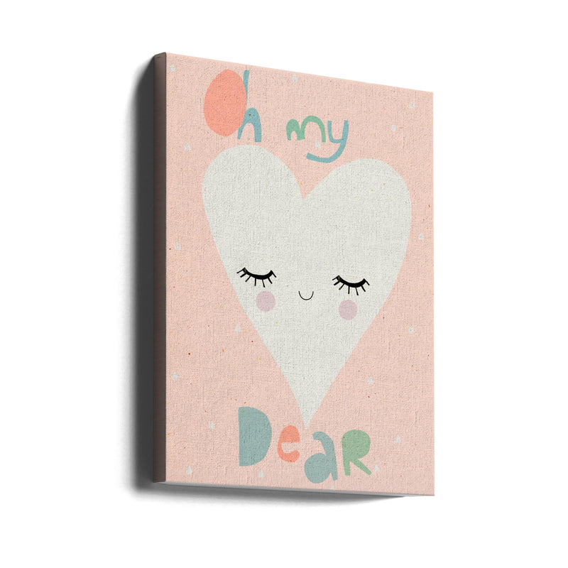 Oh My Dear - Stretched Canvas, Poster or Fine Art Print I Heart Wall Art