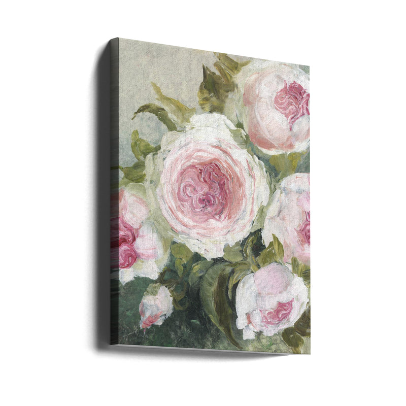 Freyia painterly florals - Stretched Canvas, Poster or Fine Art Print I Heart Wall Art