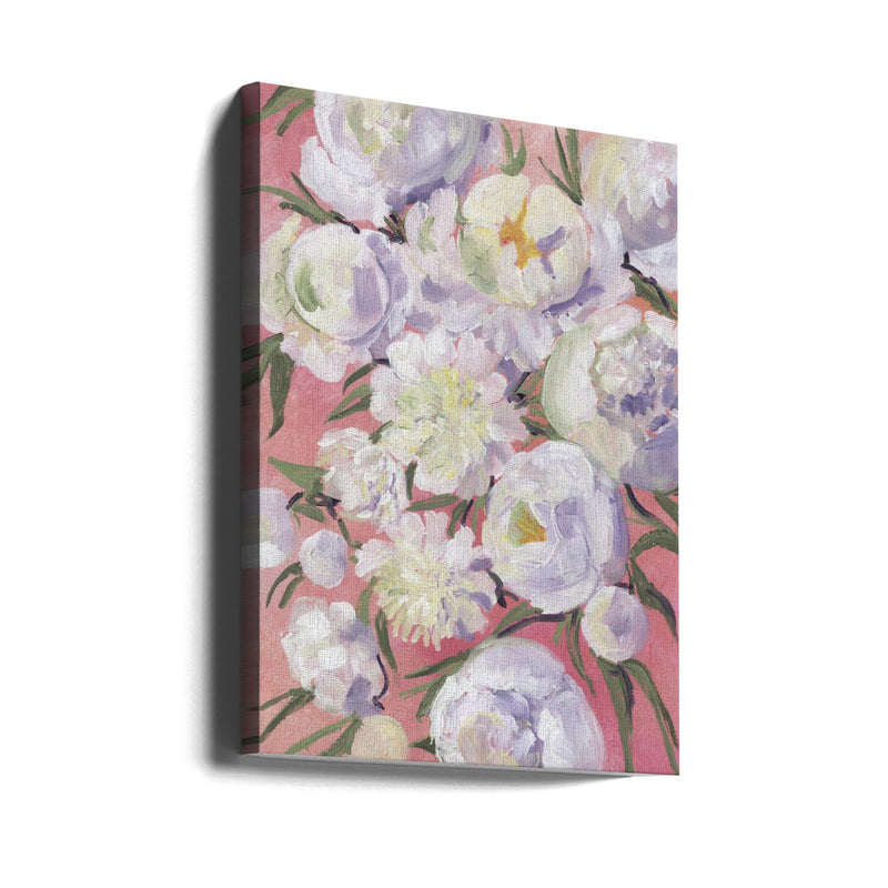 Kinsly painterly bouquet - Stretched Canvas, Poster or Fine Art Print I Heart Wall Art