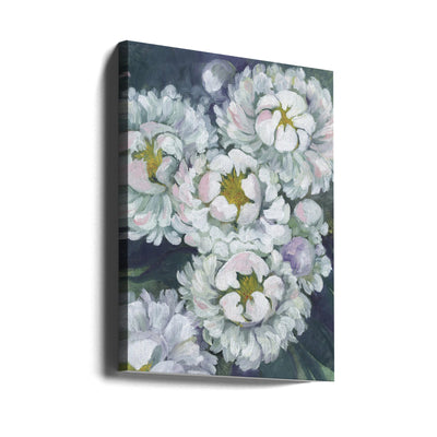 Willoh painterly peonies - Stretched Canvas, Poster or Fine Art Print I Heart Wall Art