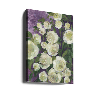 Noray painterly roses - Stretched Canvas, Poster or Fine Art Print I Heart Wall Art