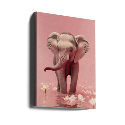 Young Elephant - Stretched Canvas, Poster or Fine Art Print I Heart Wall Art