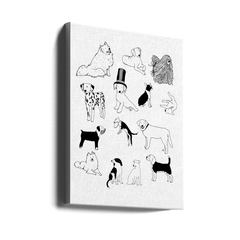 Dogs - Stretched Canvas, Poster or Fine Art Print I Heart Wall Art