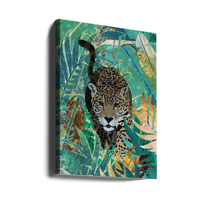 Jaguar Jungle 2 - Stretched Canvas, Poster or Fine Art Print I Heart Wall Art