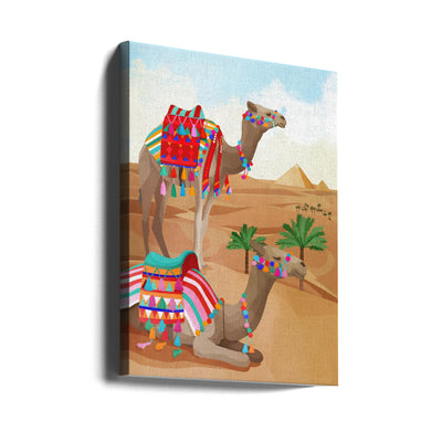 Desert Adventure - Stretched Canvas, Poster or Fine Art Print I Heart Wall Art