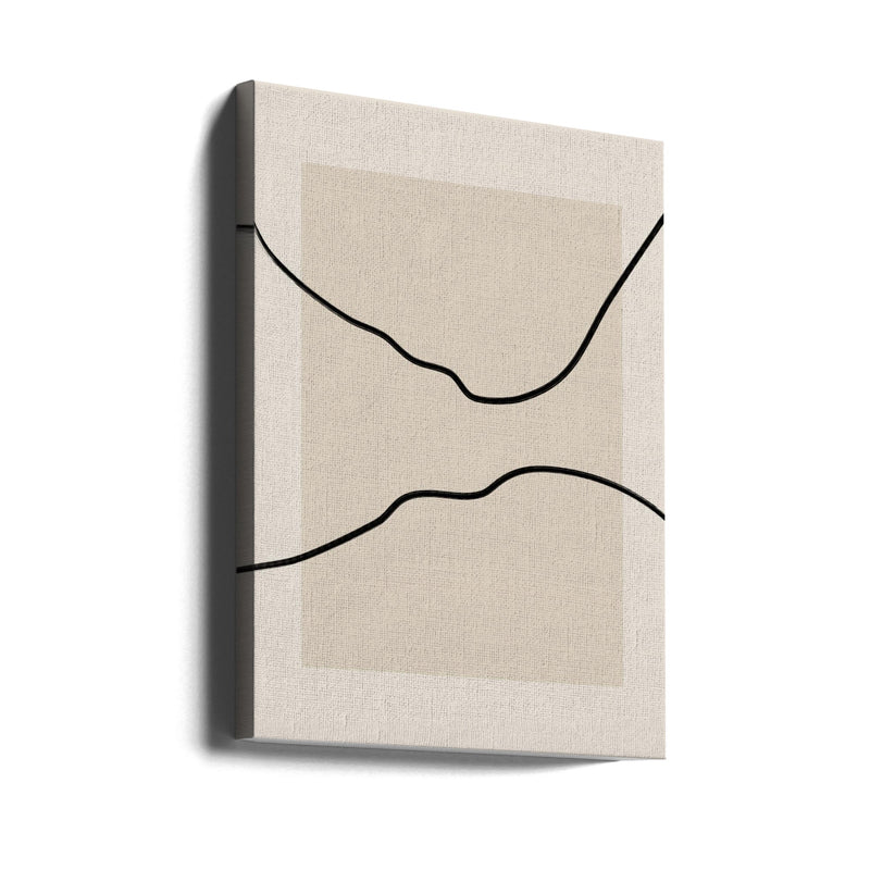Soft Abstract Lines Art - Stretched Canvas, Poster or Fine Art Print I Heart Wall Art