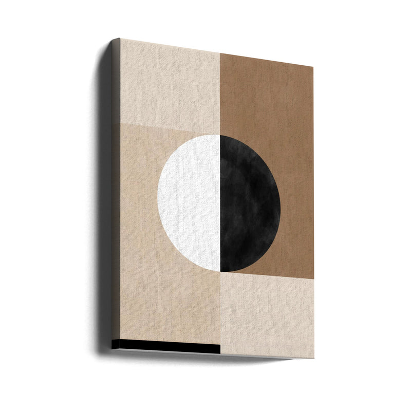 Geometric Shapes with a Central Circle - Stretched Canvas, Poster or Fine Art Print I Heart Wall Art