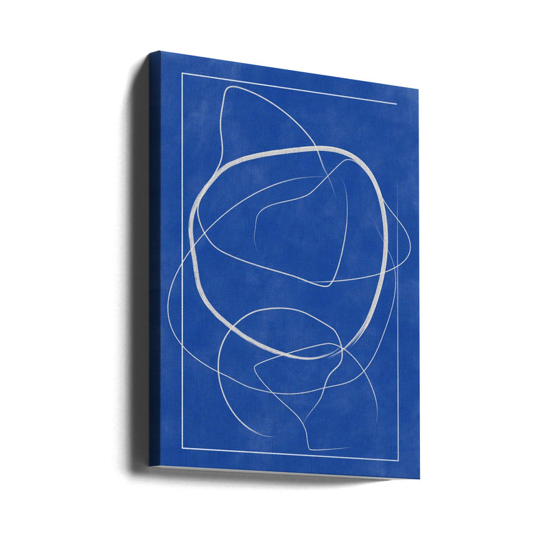 Whirling Azure Paths - Stretched Canvas, Poster or Fine Art Print I Heart Wall Art