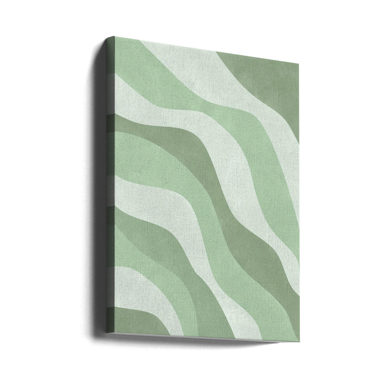 Verdant Waves - Stretched Canvas, Poster or Fine Art Print I Heart Wall Art