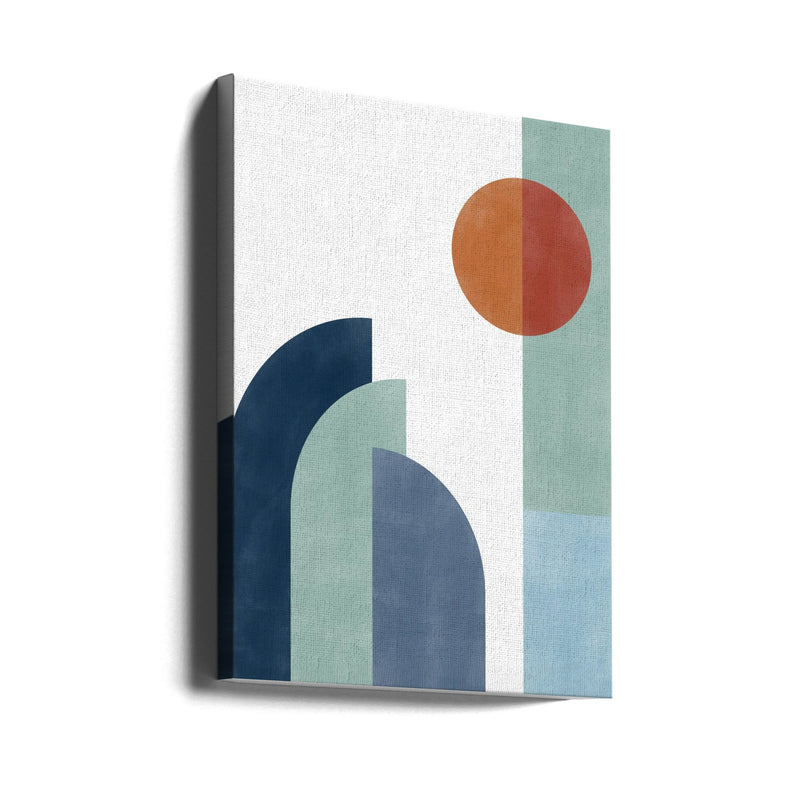 Geometric Shapes With A Minimalist Design - Stretched Canvas, Poster or Fine Art Print I Heart Wall Art