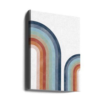 Curved Colorscape - Stretched Canvas, Poster or Fine Art Print I Heart Wall Art