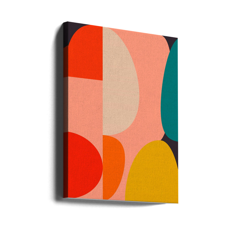 Mid Century Pastel 14 - Stretched Canvas, Poster or Fine Art Print I Heart Wall Art