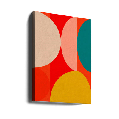 Mid Century Pastel 13 - Stretched Canvas, Poster or Fine Art Print I Heart Wall Art