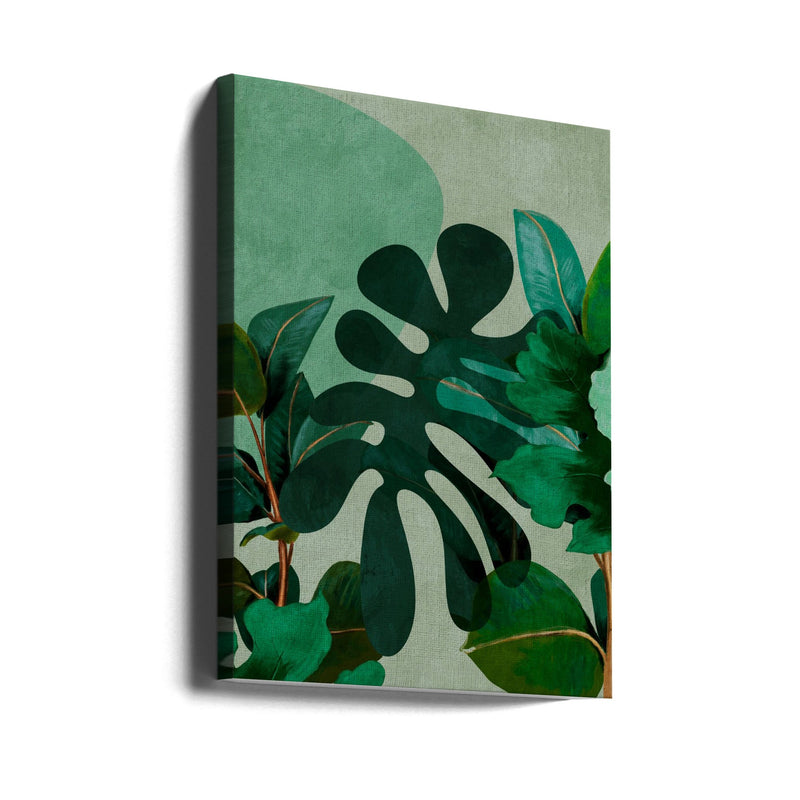 Leaves More 8 Kopie - Stretched Canvas, Poster or Fine Art Print I Heart Wall Art
