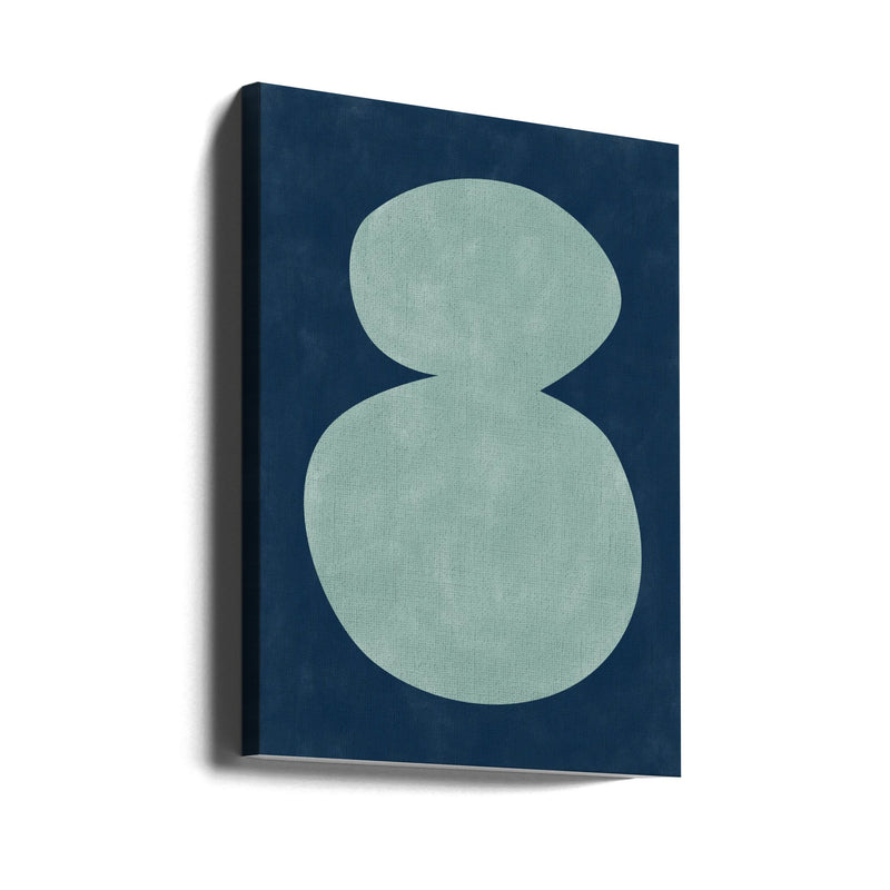 Mint Silhouette - Stretched Canvas, Poster or Fine Art Print I Heart Wall Art