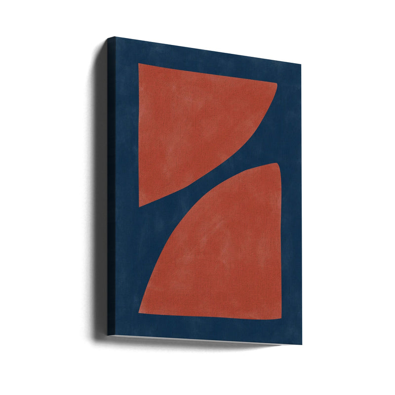 Crimson Curve Dance - Stretched Canvas, Poster or Fine Art Print I Heart Wall Art