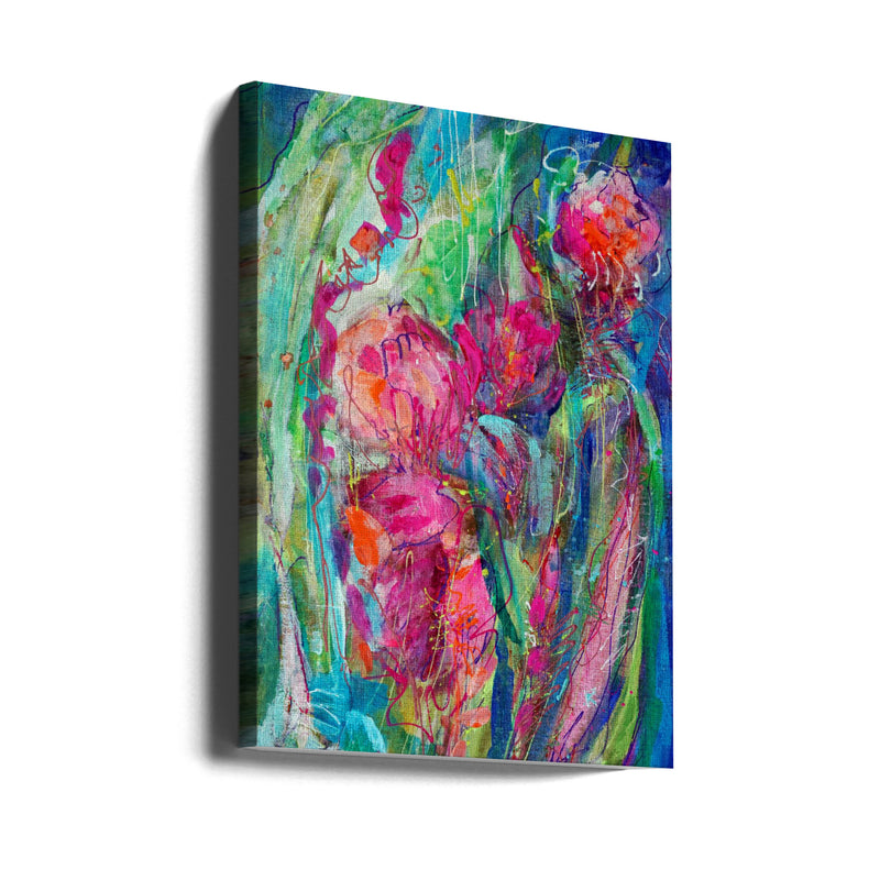 Df954 Myheartbloomsforyouiii - Stretched Canvas, Poster or Fine Art Print I Heart Wall Art