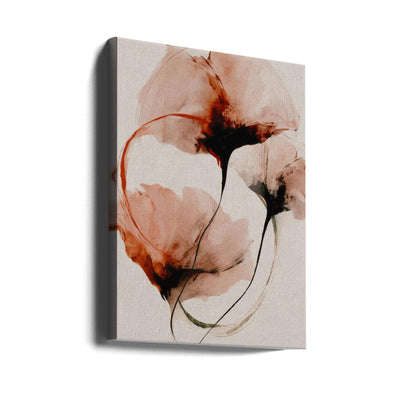 Halo Flowers No 6 - Stretched Canvas, Poster or Fine Art Print I Heart Wall Art