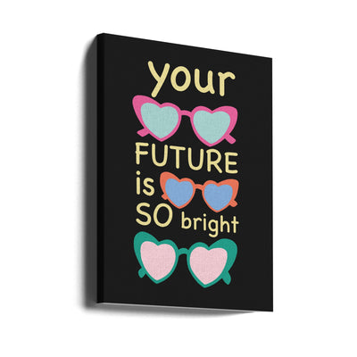 Bright Future Joy - Stretched Canvas, Poster or Fine Art Print I Heart Wall Art