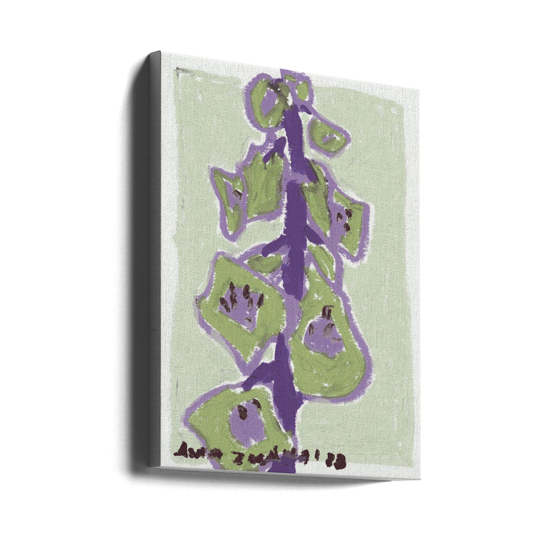 Foxgloves Pale - Stretched Canvas, Poster or Fine Art Print I Heart Wall Art