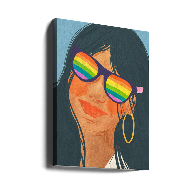 Happy pride - Stretched Canvas, Poster or Fine Art Print I Heart Wall Art