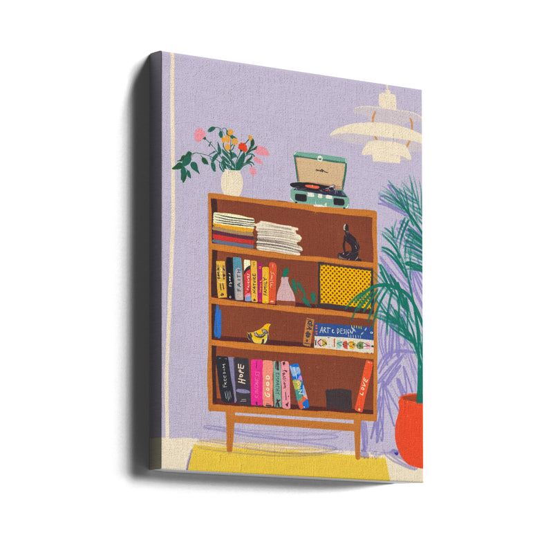 My library - Stretched Canvas, Poster or Fine Art Print I Heart Wall Art