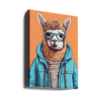 Lama 2 - Stretched Canvas, Poster or Fine Art Print I Heart Wall Art