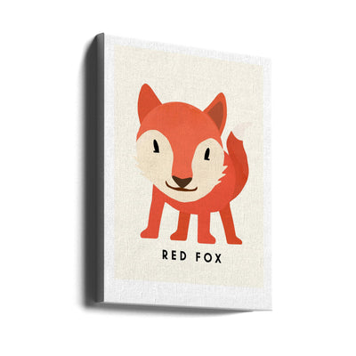 Red Fox - Stretched Canvas, Poster or Fine Art Print I Heart Wall Art