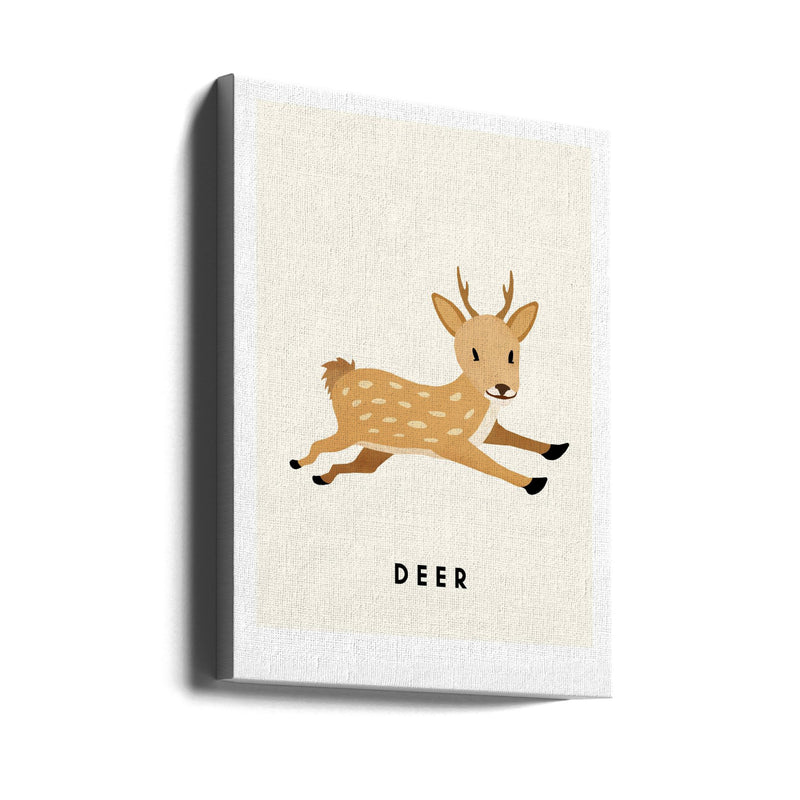 Deer - Stretched Canvas, Poster or Fine Art Print I Heart Wall Art