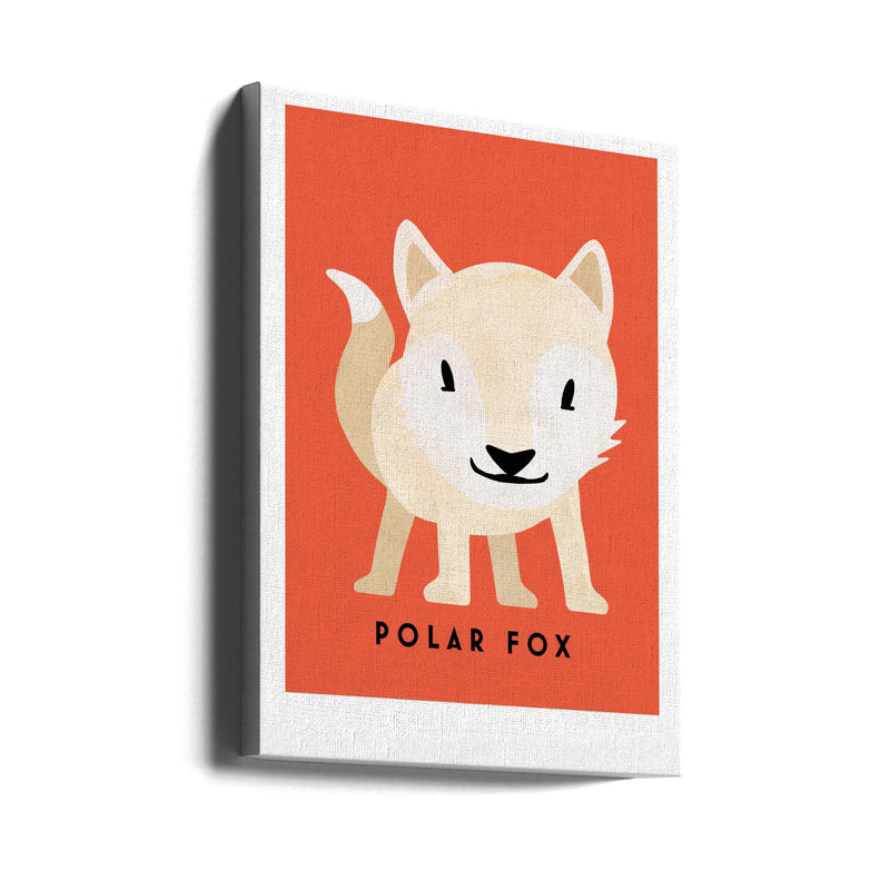 Polar Fox - Stretched Canvas, Poster or Fine Art Print I Heart Wall Art