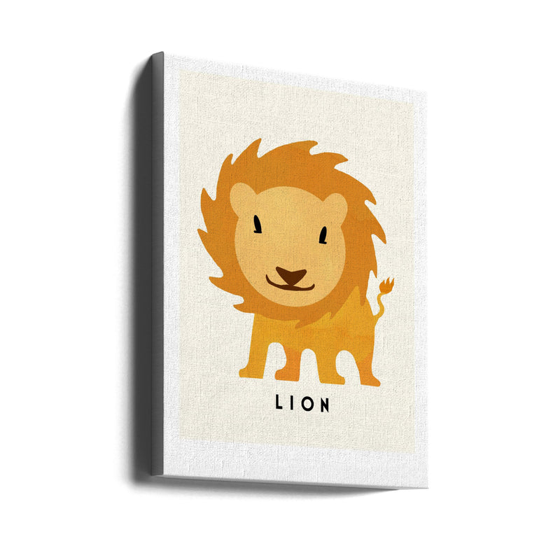 Lion - Stretched Canvas, Poster or Fine Art Print I Heart Wall Art