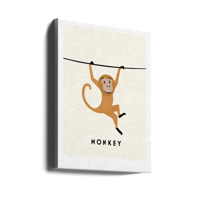 Monkey - Stretched Canvas, Poster or Fine Art Print I Heart Wall Art