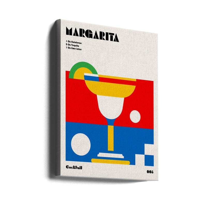 Margarita Bauhaus Cocktail - Stretched Canvas, Poster or Fine Art Print I Heart Wall Art