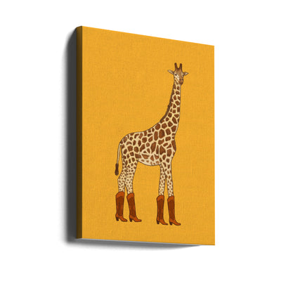 Jolene the Cowgirl Giraffe - Stretched Canvas, Poster or Fine Art Print I Heart Wall Art