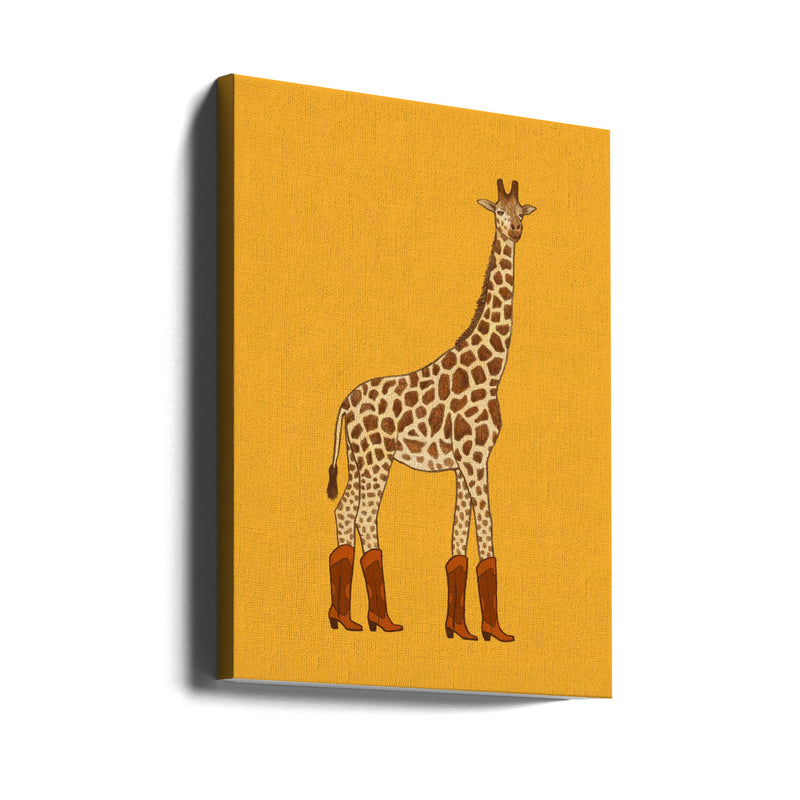 Jolene the Cowgirl Giraffe - Stretched Canvas, Poster or Fine Art Print I Heart Wall Art