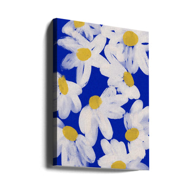 Floating Daisies - Stretched Canvas, Poster or Fine Art Print I Heart Wall Art