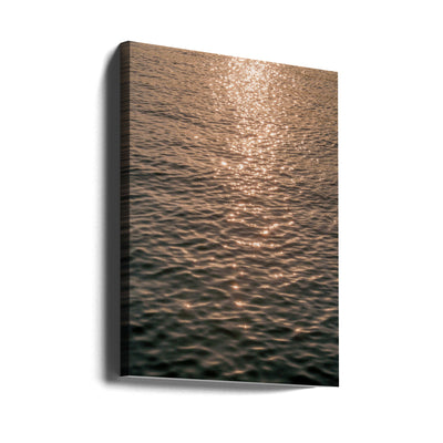 Sunset at Sea - Stretched Canvas, Poster or Fine Art Print I Heart Wall Art