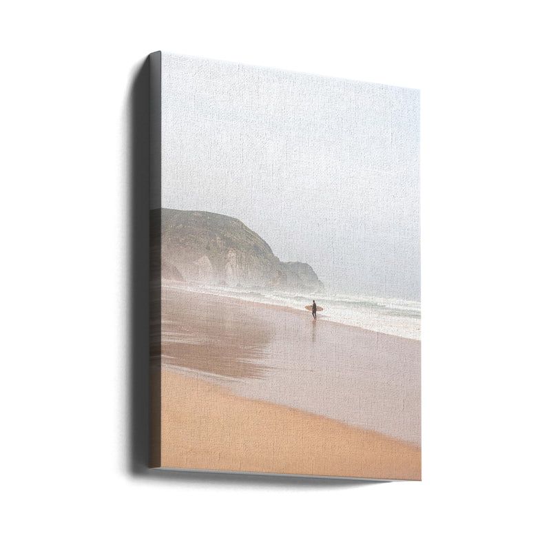 The Lone Surfer - Stretched Canvas, Poster or Fine Art Print I Heart Wall Art