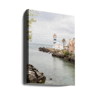 The Cascais Lighthouse - Stretched Canvas, Poster or Fine Art Print I Heart Wall Art