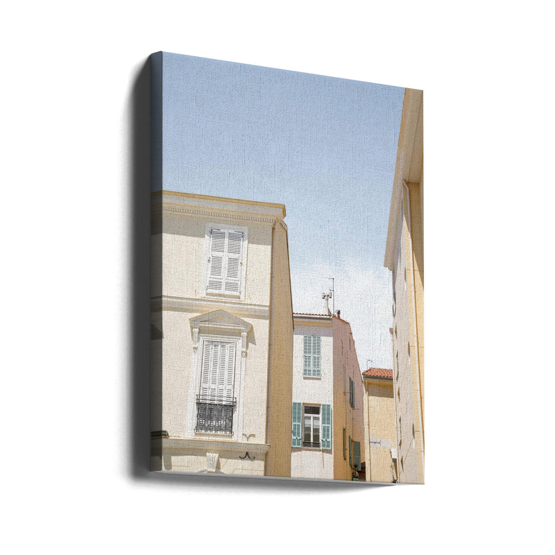 Streets of Menton - Stretched Canvas, Poster or Fine Art Print I Heart Wall Art