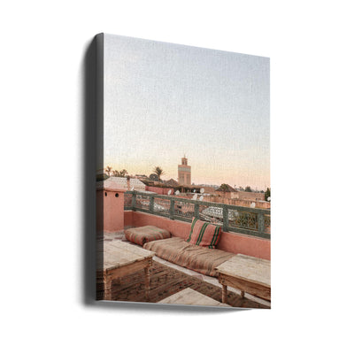 Sunset in Marrakech - Stretched Canvas, Poster or Fine Art Print I Heart Wall Art