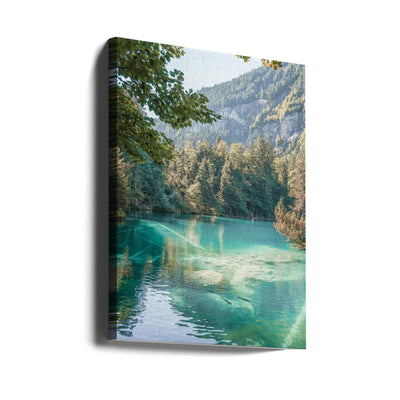 Blausee - Stretched Canvas, Poster or Fine Art Print I Heart Wall Art